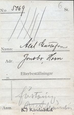 Axel Gustafsson Jonsbo Horn
Axel Gustafsson Jonsbo Horn
Nyckelord: Gustafsson Jonsbo
