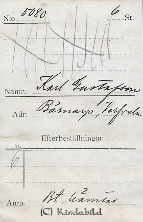 Karl Gustafsson Bärnarp Verfveln
Karl Gustafsson Bärnarp Verfveln
Nyckelord: Gustafsson Bärnarp