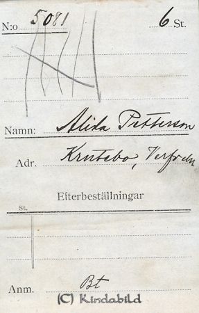 Alida Pettersson Krutebo Verfveln
Alida Pettersson Krutebo Verfveln
Nyckelord: Pettersson Krutebo