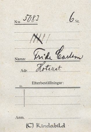Frida Carlsson Hotellet
Frida Carlsson Hotellet
Nyckelord: Carlsson Hotellet