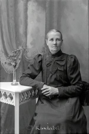  Svanströms svärmor Kisa
 godj
Svanströms svärmor Kisa

raja
Kvinnan är mor till Anna Maria Sofia Andersson född 1875 i Kisa och död 1912 i Tureborg Kisa. 
Källa: Gerd Pettersson

raja
Kvinnan är Johanna Matilda Johansdotter född 1854 i Kisa och gift med mjölnare (Föllingsö kvarn) Jakob Leonard Andersson född 1848 i Tidersrum. 
Källa: Malin

raja
Barn till Jakob Leonard Andersson och Johanns Matilda född Johansdotter:
Anna Maria Sofia född 1875
Hilda Johanna född 1877
Carolina Kristina född 1880
Klara Josefina född 1882
Märta och Elin födda 1884
Anders Johan född 1887
Karl Otto född 1889
Axelina Matilda född 1891
Tini Susanna född 1893
Gustaf Elvin född 1895
Elsa Ester född 1897
Erik Gunnar född 1898
Alla född i Kisa.
Källa: Svensk Folkräkning 
Källa: Gerd Pettersson




Nyckelord: Svanströms svärmor
