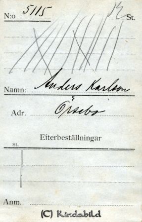 Anders Karlsson Örsebo
Anders Karlsson Örsebo
Nyckelord: Karlsson Örsebo