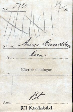 Anna Rundbom Kisa
Anna Rundbom Kisa
Nyckelord: Anna Rundbom
