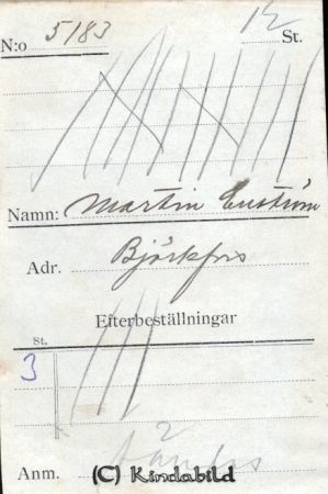 Martin Enström Björkfors
Martin Enström Björkfors
Nyckelord: Enström Björkfors