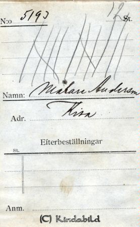 Målare Andersson Kisa
Målare Andersson Kisa
Nyckelord: Målare Andersson