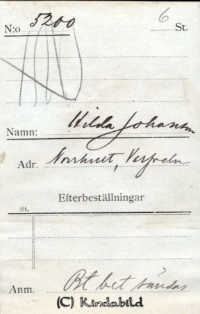 Hilda Johansson Norrhult Verfveln
Hilda Johansson Norrhult Verfveln
Nyckelord: Johansson Norrhult