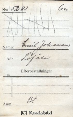 Emil Johansson Löfåsa
Emil Johansson Löfåsa
Nyckelord: Johansson Löfåsa