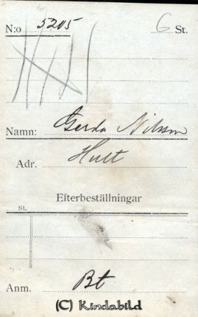 Gerda Nilsson Hult
Gerda Nilsson Hult
Nyckelord: Nilsson Hult
