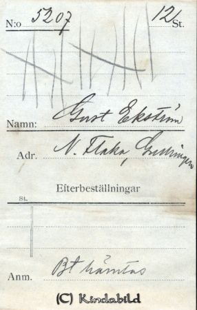 Gust. Ekström  Norra Flaka Gullringen
Gust. Ekström  Norra Flaka Gullringen
Nyckelord: Ekström Norra Flaka