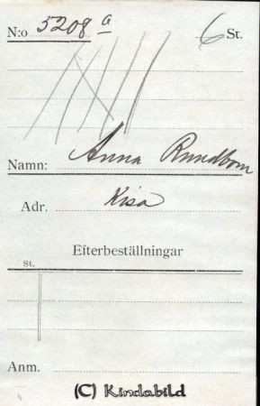 Anna Rundbom Kisa
Anna Rundbom Kisa
Nyckelord: Anna Rundbom