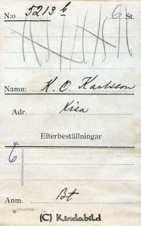 K O Karlsson  Kisa
K O Karlsson  Kisa
Nyckelord: Karlsson Kisa