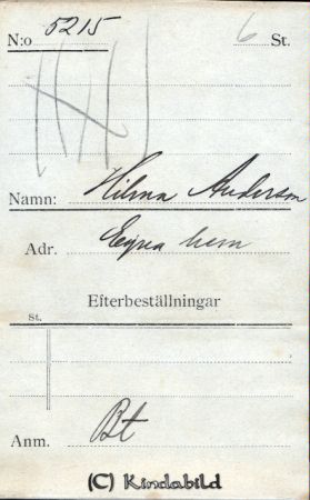 Hilma Andersson  Egna hem
Hilma Andersson  Egna hem
Nyckelord: Andersson Egna hem