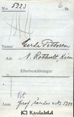 Gerda Pettersson N. Rothult Kisa
Gerda Pettersson N. Rothult Kisa
Nyckelord: Gerda Pettersson