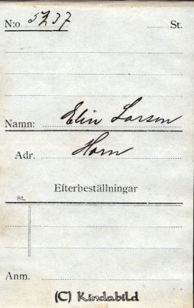 Elin Larsson Horn
Elin Larsson Horn
Nyckelord: Larsson Horn