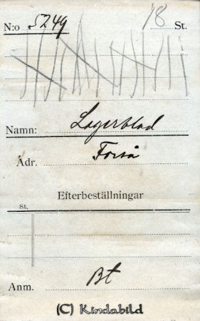 Lagerblad  Forså
Lagerblad  Forså
Nyckelord: Lagerblad Forså