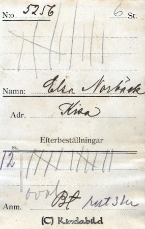 Elsa Norbäck  Kisa
Elsa Norbäck  Kisa
Nyckelord: Norbäck Kisa