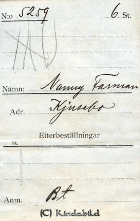 Nanny Farman  Kjusebo
Nanny Farman  Kjusebo
Nyckelord: Farman Kjusebo