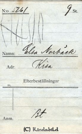 Elsa Norbäck  Kisa
Elsa Norbäck  Kisa
Nyckelord: Norbäck Kisa