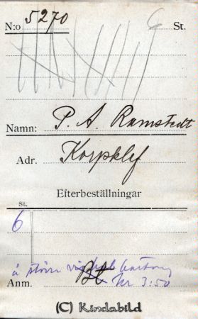 P A Ramstedt  Korpklef
P A Ramstedt  Korpklef
Nyckelord: Ramstedt Korpklef Korpklev