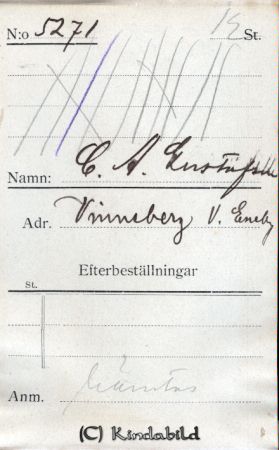 C A Gustafsson  Vinneberg V Eneby
C A Gustafsson  Vinneberg V Eneby
"Kalle Bellman" legendarisk skidåkare i Kisa Skidklubb 
Nyckelord: Gustafsson Vinneberg