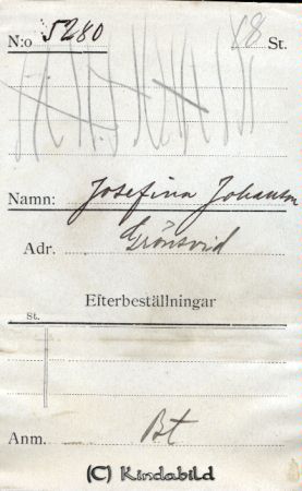 Josefina Johansson Grönsvid
Josefina Johansson Grönsvid
Nyckelord: Johansson Grönsvid