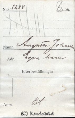 Augusta Johansson  Egna hem
godj
Augusta Johansson  Egna hem
Nyckelord: Augusta Johansson
