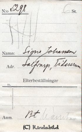 Signe Johansson Salfvarp Tidersrum
Signe Johansson Salfvarp Tidersrum
Nyckelord: Johansson Salfvarp