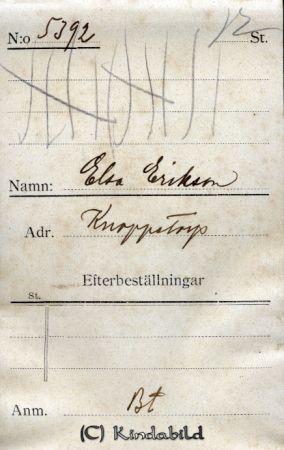 Elsa Eriksson Knoppetorp
Elsa Eriksson Knoppetorp
Nyckelord: Eriksson Knoppetorp