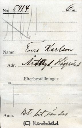 Ture Karlsson Årteryd Hägerstad
Ture Karlsson Årteryd Hägerstad
Nyckelord: Karlsson Årteryd