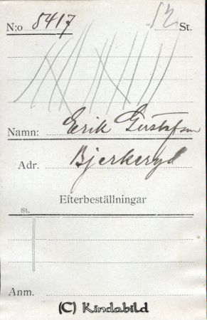 Erik Gustafsson Bjerkeryd
Erik Gustafsson Bjerkeryd
Nyckelord: Gustafsson Bjerkeryd