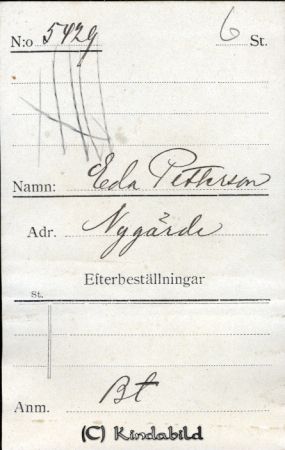 Eda Pettersson Nygärde
Eda Pettersson Nygärde
Nyckelord: Eda Pettersson