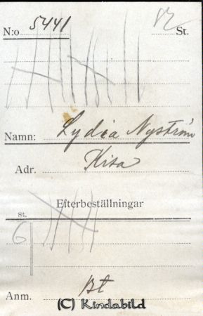 Lydia Nyström Kisa
Lydia Nyström Kisa
Nyckelord: Lydia Nyström
