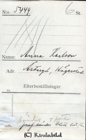 Anna Karlsson Årteryd Hägerstad
Anna Karlsson Årteryd Hägerstad
Nyckelord: Karlsson Årteryd