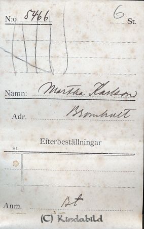 Martha Karlsson  Bromhult
Martha Karlsson  Bromhult
Nyckelord: Karlsson Bromhult