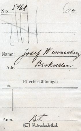 Josef Wennerberg Brokullen
Josef Wennerberg Brokullen
Nyckelord: Wennerberg Brokullen