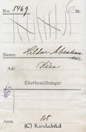 Hildur Abrahamsson  Kisa
Hildur Abrahamsson  Kisa
Nyckelord: Hildur Abrahamsson