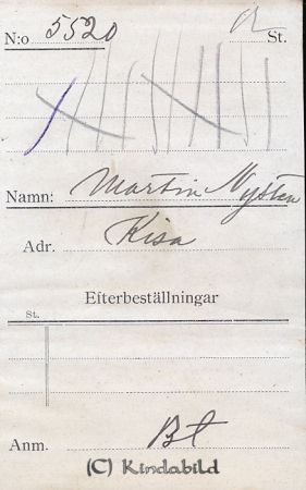 Martin Nysten Kisa
Martin Nysten Kisa
Nyckelord: Martin Nysten