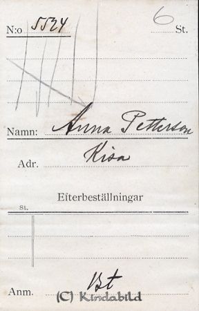 Anna Pettersson Kisa
Nyckelord: Anna Pettersson