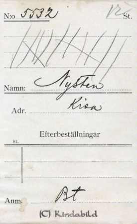 Nysten Kisa
Nysten Kisa
Nyckelord: Nysten Kisa