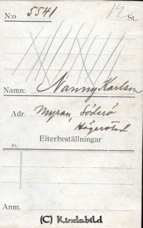 Nanny Karlsson Myran Söderö Hägerstad
Nanny Karlsson Myran Söderö Hägerstad
Nyckelord: Karlsson Myran