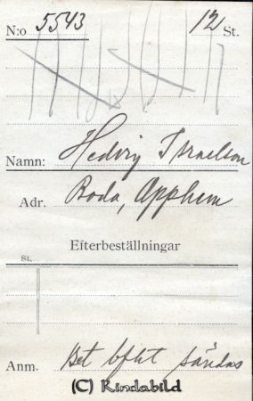 Hedvig Israelsson  Boda Opphem
Hedvig Israelsson  Boda Opphem
Nyckelord: Israelsson Boda