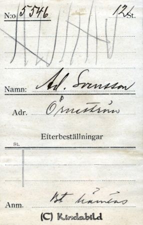 Ad.  Svensson Örneström
Svensson Örneström
Nyckelord: Svensson Örneström