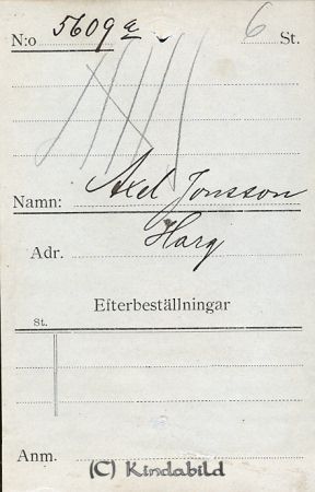Axel Jonsson Harg
Axel Jonsson Harg
Nyckelord: Jonsson Harg