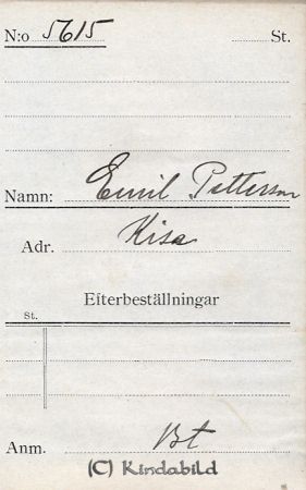 Emil Pettersson Kisa
Emil Pettersson Kisa
Nyckelord: Emil Pettersson