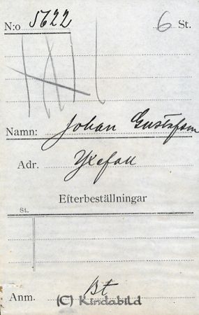 Johan Gustafsson Yxefall
Johan Gustafsson Yxefall
Nyckelord: Gustafsson Yxefall
