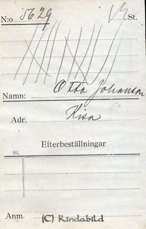 Otto Johansson Kisa
Otto Johansson Kisa
Nyckelord: Otto Johansson