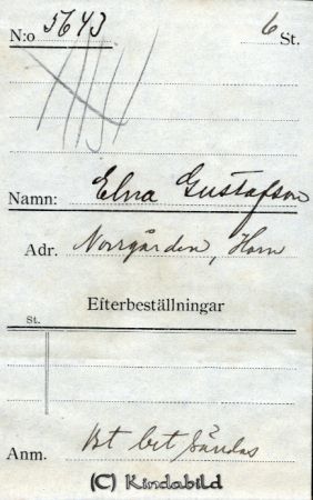 Elna Gustafsson Norrgården Horn
Elna Gustafsson Norrgården Horn
Nyckelord: Gustafsson Norrgården