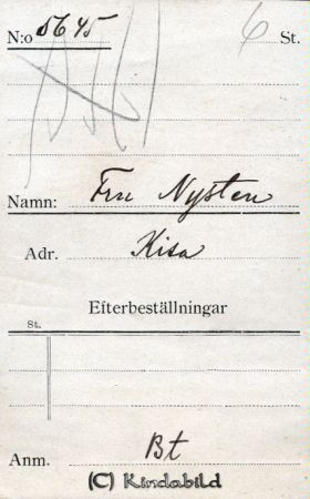 Fru Nysten Kisa
Fru Nysten Kisa
Nyckelord: Nysten Kisa