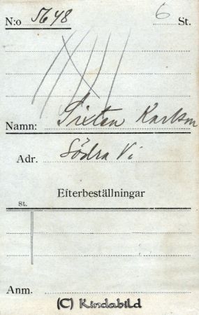 Sixten Karlsson Södra Vi
Sixten Karlsson Södra Vi
Nyckelord: Sixten Karlsson