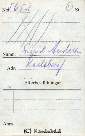 Sigrid Andersson Karlsberg
Nyckelord: Sigrid Andersson